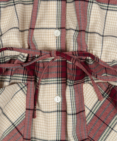 ROMANTIC CROWN(ロマンティッククラウン)の「【ROMANTIC CROWN WOMANS】CROSS STRIPE BUTTON DRESS / ロマンティッククラウン ウィメンズ クロス ストライプ ボタン ワンピース(ワンピース・レディース・ネイビー/オートミール・SMALL/MEDIUM)」の20枚目の写真