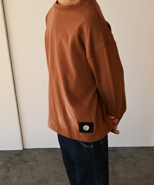 ZERO standerd（ゼロスタンダード）の「ゼロスタンダード ビッグロングTシャツ（Tシャツ/カットソー・キッズ・ピンク/ブラック/チャコールグレー/ブラウン/サンドベージュ・100cm/130cm/95cm/150cm/80ｃｍ/110cm/140cm/90cm/160cm/120cm）」の4枚目の写真