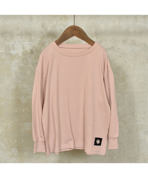 ZERO standerd（ゼロスタンダード）の「ゼロスタンダード ビッグロングTシャツ（Tシャツ/カットソー・キッズ・ピンク/ブラック/チャコールグレー/ブラウン/サンドベージュ・100cm/130cm/95cm/150cm/80ｃｍ/110cm/140cm/90cm/160cm/120cm）」の5枚目の写真