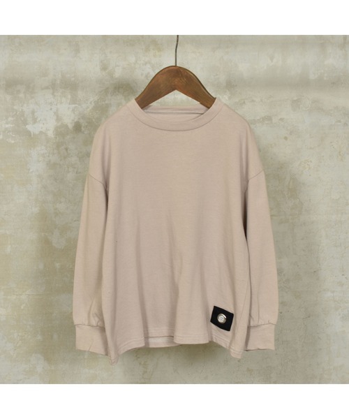 ZERO standerd（ゼロスタンダード）の「ゼロスタンダード ビッグロングTシャツ（Tシャツ/カットソー・キッズ・ピンク/ブラック/チャコールグレー/ブラウン/サンドベージュ・100cm/130cm/95cm/150cm/80ｃｍ/110cm/140cm/90cm/160cm/120cm）」の9枚目の写真