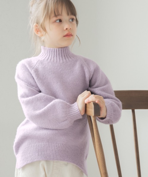 GLOBAL WORK（グローバルワーク）の「【キッズ】Hug meフワフワニットプルオーバー/885268（ニット/セーター・キッズ・ミント/ゴールド/ピンク系その他/ホワイト/ダークブラウン/ベージュ/ライトパープル/スカイブルー・100cm/130cm/140cm/110cm/120cm）」の6枚目の写真