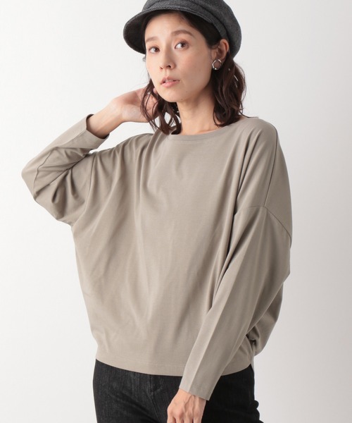 LEPSIM（レプシィム）の「ワイドドレープロンT 895814（Tシャツ