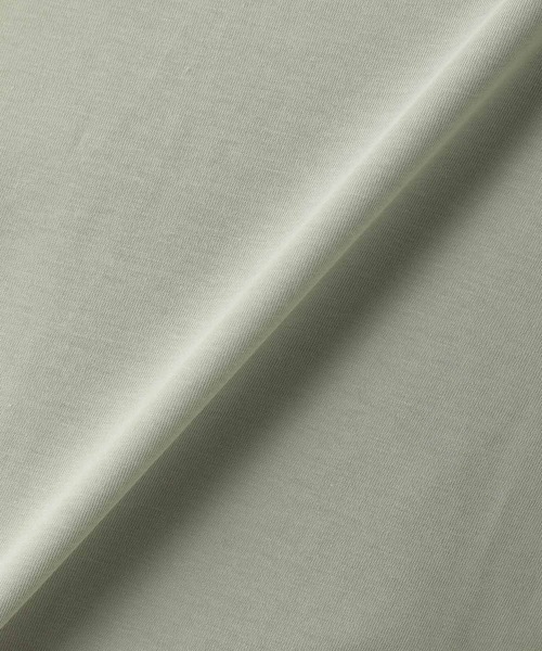 LEPSIM(レプシィム)の「ワイドドレープロンT 895814(Tシャツ/カットソー・レディース・チャコールグレー/オフホワイト/オリーブ/モカ・FREE)」の19枚目の写真