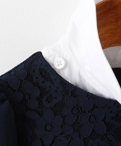 green label relaxing（グリーンレーベルリラクシング）の「リップル襟付き ワンピース（ワンピース・キッズ・ネイビー・115/135/125）」の10枚目の写真