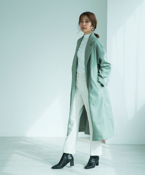 【新品】　ZARA　ウールチェスターコート　ミントカラー ウールコート - LIMITED EDITION - テールブルー | ZARA Japan