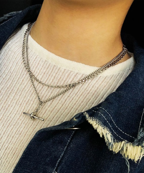 [MAMA CASAR] AVIROD DOUBLENESS ROWING Necklace★ 人気 ★ MAMACASAR（ママカサル）の「【MAMA CASAR(ママカサル)：A.VIROD