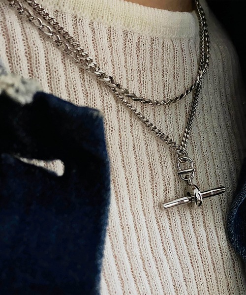 [MAMA CASAR] AVIROD DOUBLENESS ROWING Necklace★ 人気 ★ MAMACASAR（ママカサル）の「【MAMA CASAR(ママカサル)：A.VIROD