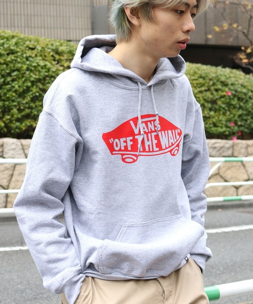 VANS(バンズ)の「VANS/ヴァンズ SK80TW Pull Over Hoodie パーカー(パーカー・メンズ・グレー/ブラック×ホワイト/ホワイト×ブラック・L/M/XL)」の3枚目の写真