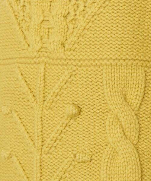 AEWEN MATOPH（イウエン マトフ）の「＜AEWEN MATOPH（イウエン マトフ）＞ケーブル ニット（ニット/セーター・レディース・ライトグレー/オフホワイト/イエロー・FREE）」の22枚目の写真