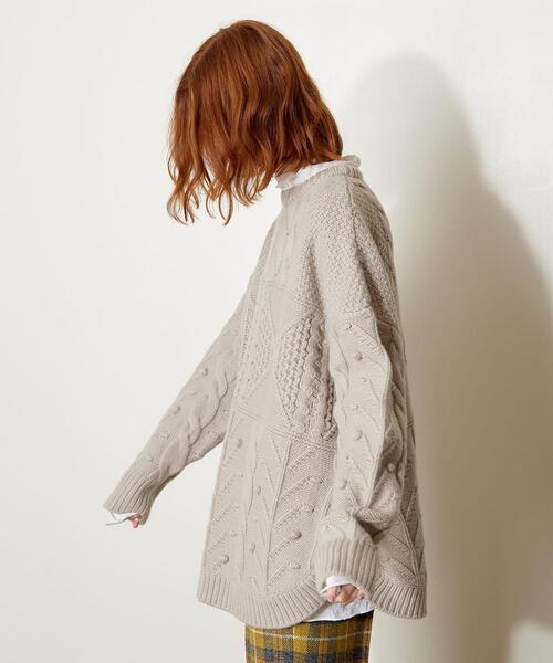 AEWEN MATOPH（イウエン マトフ）の「＜AEWEN MATOPH（イウエン マトフ）＞ケーブル ニット（ニット/セーター・レディース・ライトグレー/オフホワイト/イエロー・FREE）」の18枚目の写真