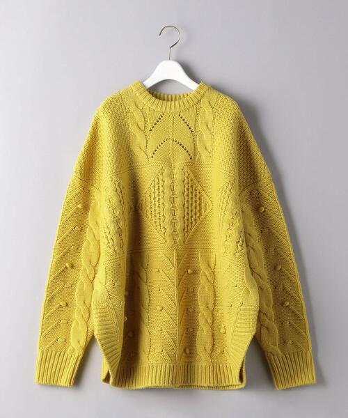 AEWEN MATOPH（イウエン マトフ）の「＜AEWEN MATOPH（イウエン マトフ）＞ケーブル ニット（ニット/セーター・レディース・ライトグレー/オフホワイト/イエロー・FREE）」の10枚目の写真
