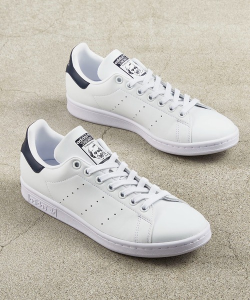 adidas（アディダス）の「スタンスミス [STAN SMITH]  / アディダスオリジナルス adidas Originals（スニーカー・メンズ・ホワイト×ホワイト/ホワイト×グリーン/ブラック/ホワイト×ネイビー/ホワイト・23.5cm/24.0cm/22.0cm/22.5cm/23.0cm/26.0cm/25.0cm/24.5cm/26.5cm/27.0cm/27.5cm/25.5cm/28.0cm/28.5cm/29.0cm）」の8枚目の写真