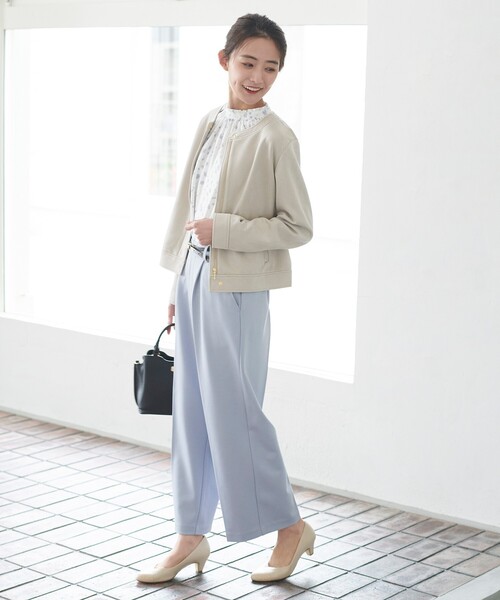 grove（グローブ）の「やわここち（Ｒ）Ｖカットパンプス５５（パンプス・レディース・サックスブルー系3/アイボリー系4/ベージュ系3/ブラック・30/35/45/50/25/40/20）」の7枚目の写真