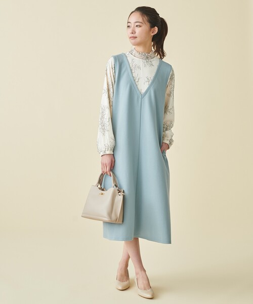 grove（グローブ）の「やわここち（Ｒ）Ｖカットパンプス５５（パンプス・レディース・サックスブルー系3/アイボリー系4/ベージュ系3/ブラック・30/35/45/50/25/40/20）」の8枚目の写真