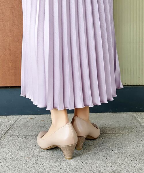 grove（グローブ）の「やわここち（Ｒ）Ｖカットパンプス５５（パンプス・レディース・サックスブルー系3/アイボリー系4/ベージュ系3/ブラック・30/35/45/50/25/40/20）」の17枚目の写真