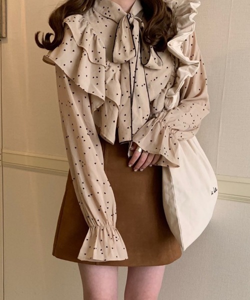 Heather(ヘザー)の「あいねねアソートリボンブラウス 940034(シャツ/ブラウス・レディース・ホワイト/ブラック/ベージュ系その他・FREE)」の3枚目の写真