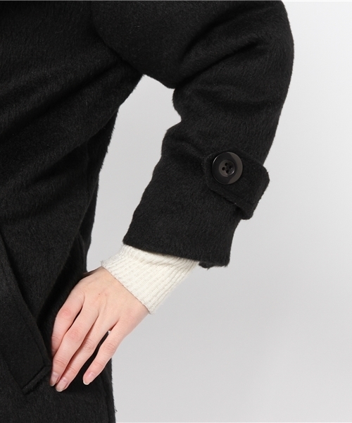 WEGO（ウィゴー）の「WEGO/ファーカラーチェスターコート（チェスターコート・レディース・ブラック/ベージュ・FREE）」の12枚目の写真