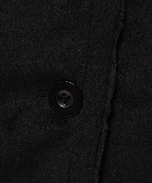 WEGO（ウィゴー）の「WEGO/ファーカラーチェスターコート（チェスターコート・レディース・ブラック/ベージュ・FREE）」の4枚目の写真