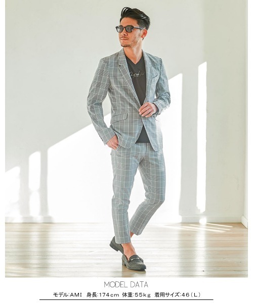 GOSTAR DE FUGA（ゴスタール ジフーガ）の「『GOSTAR DE FUGA』リネンライクポリエステルテーラードジャケット（テーラードジャケット・メンズ・ベージュ/ネイビー/A・M/L/XL）」の8枚目の写真