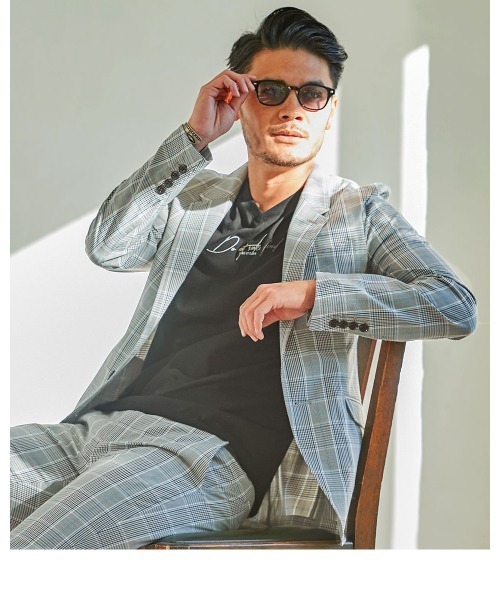 GOSTAR DE FUGA（ゴスタール ジフーガ）の「『GOSTAR DE FUGA』リネンライクポリエステルテーラードジャケット（テーラードジャケット・メンズ・ベージュ/ネイビー/A・M/L/XL）」の5枚目の写真