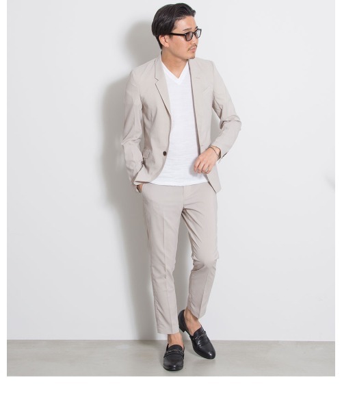 GOSTAR DE FUGA（ゴスタール ジフーガ）の「『GOSTAR DE FUGA』リネンライクポリエステルテーラードジャケット（テーラードジャケット・メンズ・ベージュ/ネイビー/A・M/L/XL）」の10枚目の写真