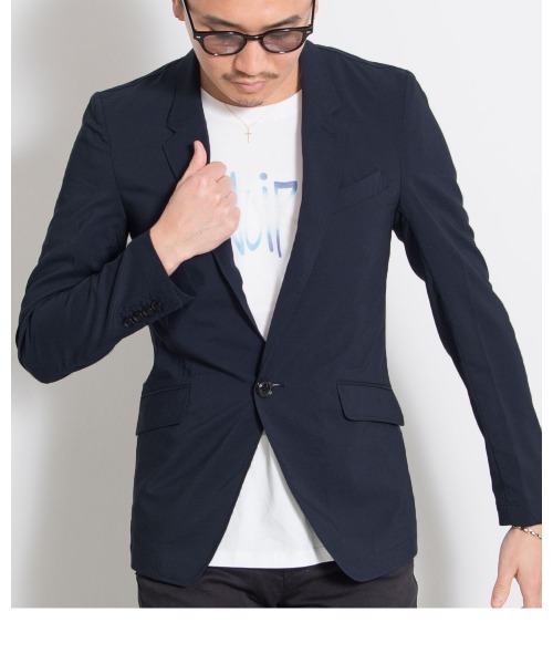 GOSTAR DE FUGA（ゴスタール ジフーガ）の「『GOSTAR DE FUGA』リネンライクポリエステルテーラードジャケット（テーラードジャケット・メンズ・ベージュ/ネイビー/A・M/L/XL）」の13枚目の写真