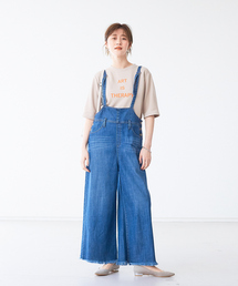 Abahouse Devinette | 【Mylanka】ワイドデニムサロペット(サロペット/オーバーオール)