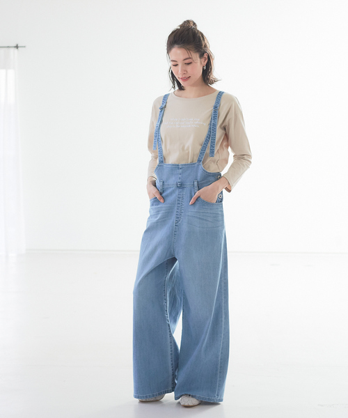 Abahouse Devinette（ドゥヴィネット）の「【Mylanka】ワイドデニムサロペット（サロペット/オーバーオール・レディース・インディゴブルー/ブルー・38/36）」の13枚目の写真