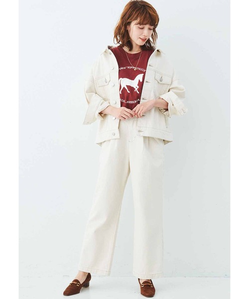 MEDE19F（メデジュウキュウ）の「ＭＥＤＥ１９Ｆ　トルココットンのデニムジャケット（デニムジャケット・レディース・キナリ・2/3/1）」の2枚目の写真