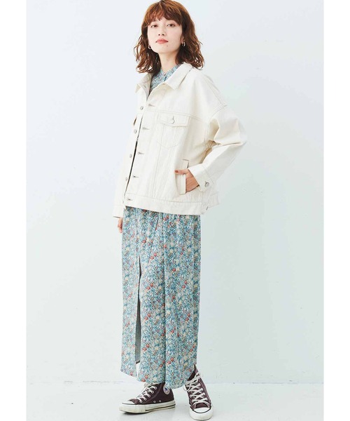 MEDE19F（メデジュウキュウ）の「ＭＥＤＥ１９Ｆ　トルココットンのデニムジャケット（デニムジャケット・レディース・キナリ・2/3/1）」の4枚目の写真