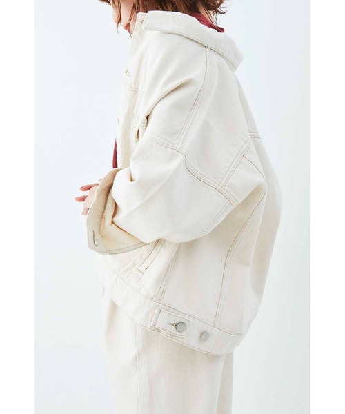 MEDE19F（メデジュウキュウ）の「ＭＥＤＥ１９Ｆ　トルココットンのデニムジャケット（デニムジャケット・レディース・キナリ・2/3/1）」の7枚目の写真