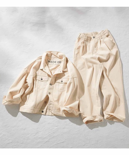MEDE19F（メデジュウキュウ）の「ＭＥＤＥ１９Ｆ　トルココットンのデニムジャケット（デニムジャケット・レディース・キナリ・2/3/1）」の9枚目の写真