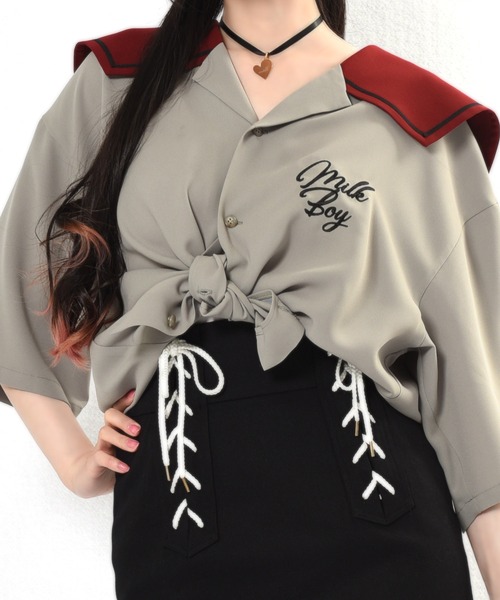 MILKBOY（ミルクボーイ）の「OPEN SAILOR シャツ（シャツ