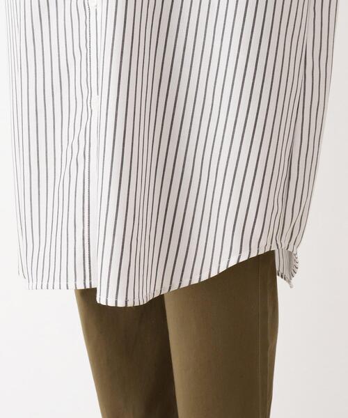 SHOO・LA・RUE（シューラルー）の「◆セルロースバンドカラーワンピース（ワンピース・レディース・カーキ/サンドベージュ/ブラック系2/ネイビー系2・02/03/04/05）」の10枚目の写真