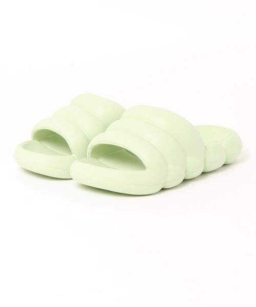 FREE BLUES(フリーブルース)の「やわらかシャワースリッパ 厚底(ルームシューズ/スリッパ・レディース・アイボリー/イエロー/ブラック/ピンク/グリーン/ダークグリーン/ブルー・S/L/M)」の13枚目の写真