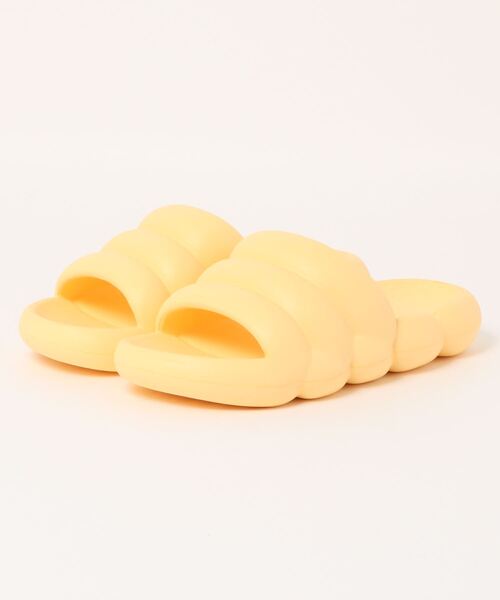 FREE BLUES(フリーブルース)の「やわらかシャワースリッパ 厚底(ルームシューズ/スリッパ・レディース・アイボリー/イエロー/ブラック/ピンク/グリーン/ダークグリーン/ブルー・S/L/M)」の16枚目の写真