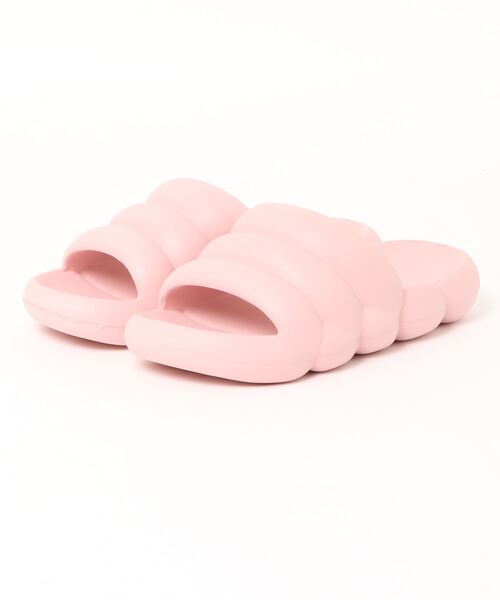 FREE BLUES(フリーブルース)の「やわらかシャワースリッパ 厚底(ルームシューズ/スリッパ・レディース・アイボリー/イエロー/ブラック/ピンク/グリーン/ダークグリーン/ブルー・S/L/M)」の14枚目の写真