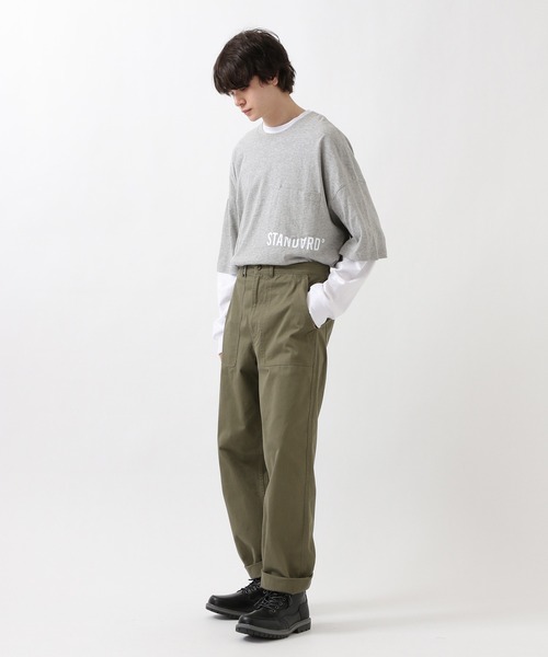ALAND(エーランド)の「STREET STANDARD/S-LOGOポケットT 2944568(Tシャツ/カットソー・レディース・ネイビー/ライトグレー/ホワイト・FREE)」の4枚目の写真