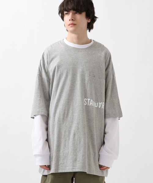 ALAND(エーランド)の「STREET STANDARD/S-LOGOポケットT 2944568(Tシャツ/カットソー・レディース・ネイビー/ライトグレー/ホワイト・FREE)」の7枚目の写真