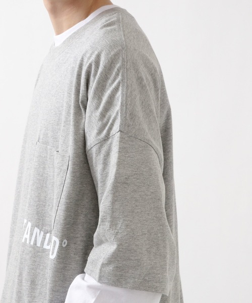 ALAND(エーランド)の「STREET STANDARD/S-LOGOポケットT 2944568(Tシャツ/カットソー・レディース・ネイビー/ライトグレー/ホワイト・FREE)」の12枚目の写真