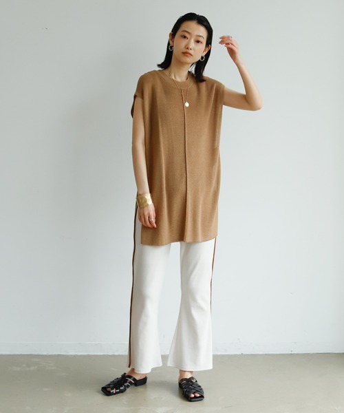 Birthday room（バースデイルーム）の「後ろスリットニットベスト（ベスト・レディース・ブラック/オリーブ/モカ・FREE）」の21枚目の写真