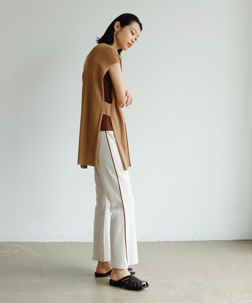 Birthday room（バースデイルーム）の「後ろスリットニットベスト（ベスト・レディース・ブラック/オリーブ/モカ・FREE）」の19枚目の写真