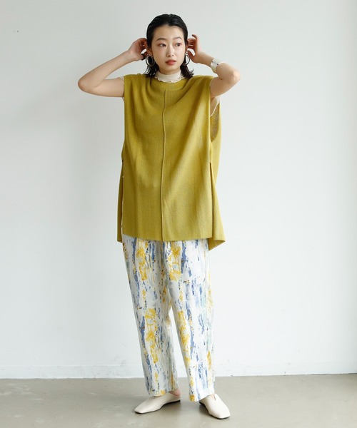 Birthday room（バースデイルーム）の「後ろスリットニットベスト（ベスト・レディース・ブラック/オリーブ/モカ・FREE）」の8枚目の写真