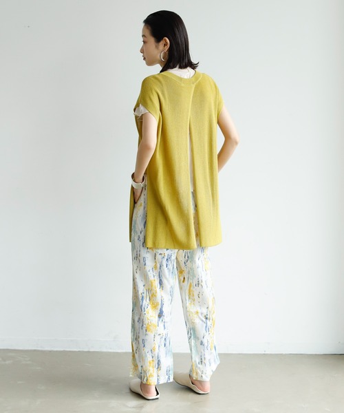 Birthday room（バースデイルーム）の「後ろスリットニットベスト（ベスト・レディース・ブラック/オリーブ/モカ・FREE）」の6枚目の写真