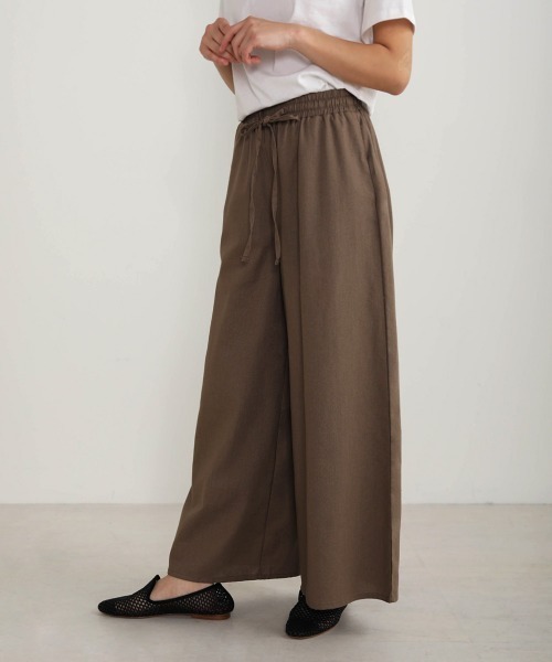 Bou Jeloud（ブージュルード）の「リネンイージーパンツ（その他パンツ・レディース・パープル/ベージュ/ナチュラル/ライトグリーン/ブルー/モカ・FREE）」の2枚目の写真