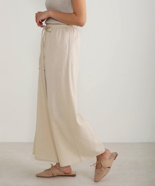 Bou Jeloud（ブージュルード）の「リネンイージーパンツ（その他パンツ・レディース・パープル/ベージュ/ナチュラル/ライトグリーン/ブルー/モカ・FREE）」の15枚目の写真