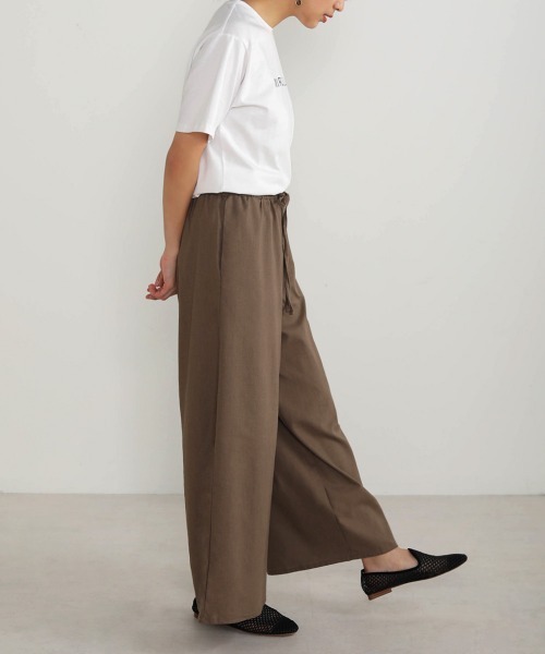 Bou Jeloud（ブージュルード）の「リネンイージーパンツ（その他パンツ・レディース・パープル/ベージュ/ナチュラル/ライトグリーン/ブルー/モカ・FREE）」の12枚目の写真