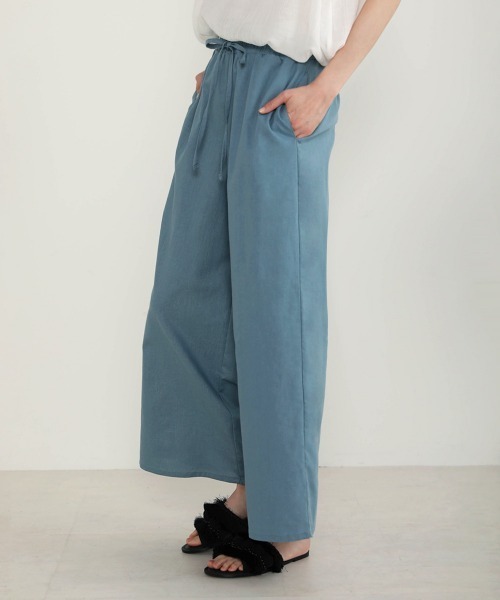 Bou Jeloud（ブージュルード）の「リネンイージーパンツ（その他パンツ・レディース・パープル/ベージュ/ナチュラル/ライトグリーン/ブルー/モカ・FREE）」の13枚目の写真