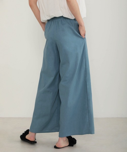 Bou Jeloud（ブージュルード）の「リネンイージーパンツ（その他パンツ・レディース・パープル/ベージュ/ナチュラル/ライトグリーン/ブルー/モカ・FREE）」の9枚目の写真