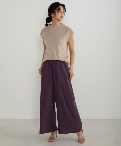 Bou Jeloud（ブージュルード）の「リネンイージーパンツ（その他パンツ・レディース・パープル/ベージュ/ナチュラル/ライトグリーン/ブルー/モカ・FREE）」の14枚目の写真